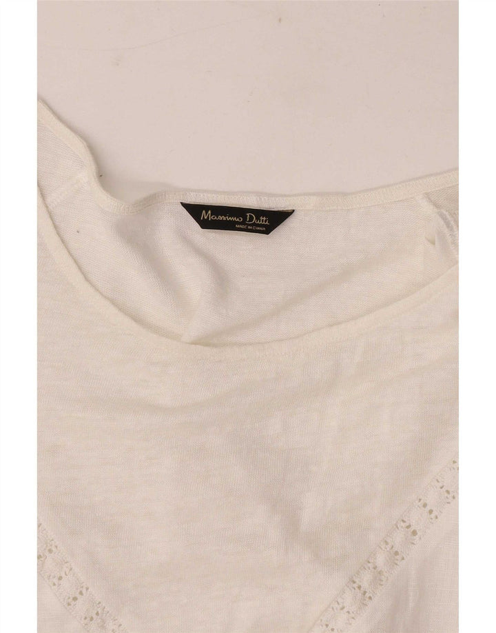 Massimo Dutti gornji dio ženske bluze UK 12 srednje bijele boje