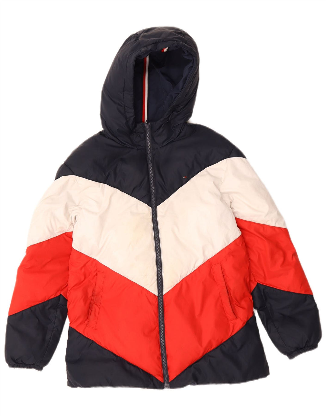 Višebojna jakna s kapuljačom Tommy Hilfiger za dječake 11-12 godina