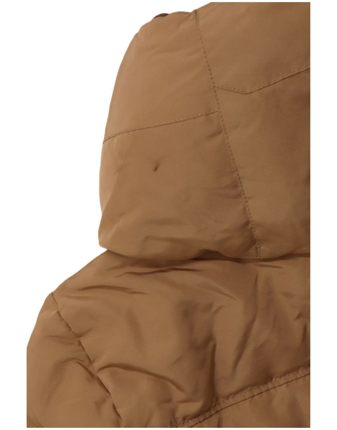 Zara ženski podstavljeni kaput s kapuljačom UK 12 srednje bež poliester