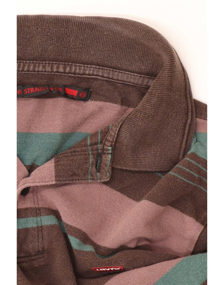 Levi's muška polo majica dugih rukava srednje raznobojnih pruga