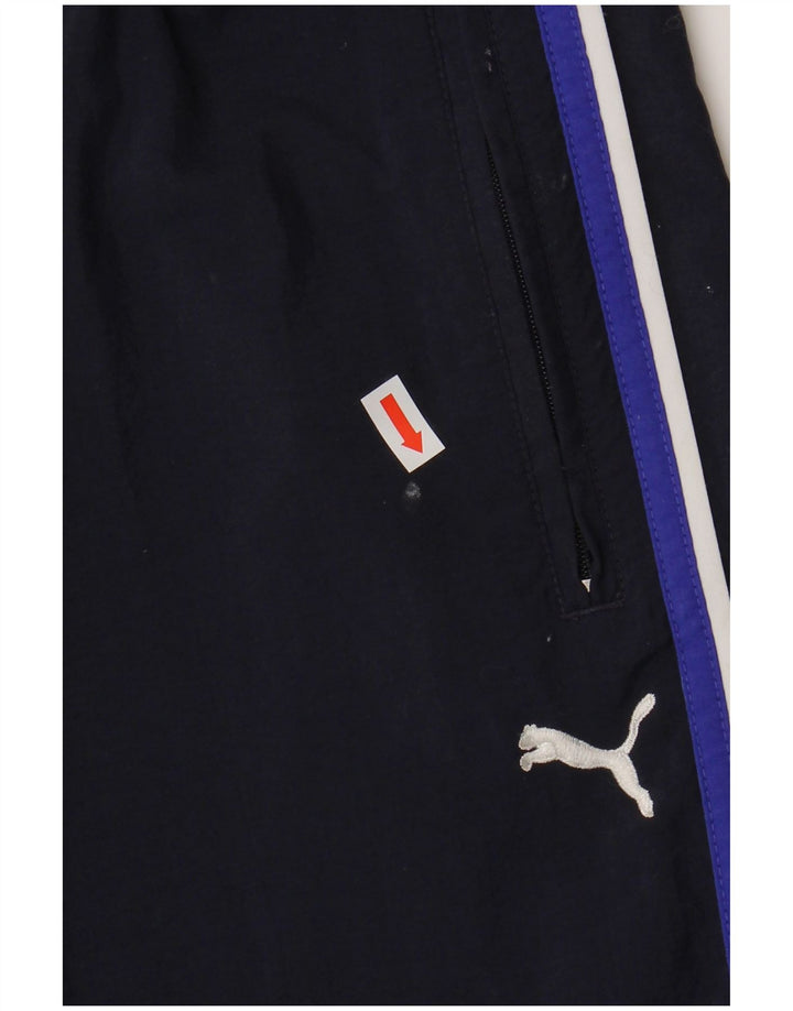 PUMA Mens Tracksuit Trousers XL Navy Blue Nylon
