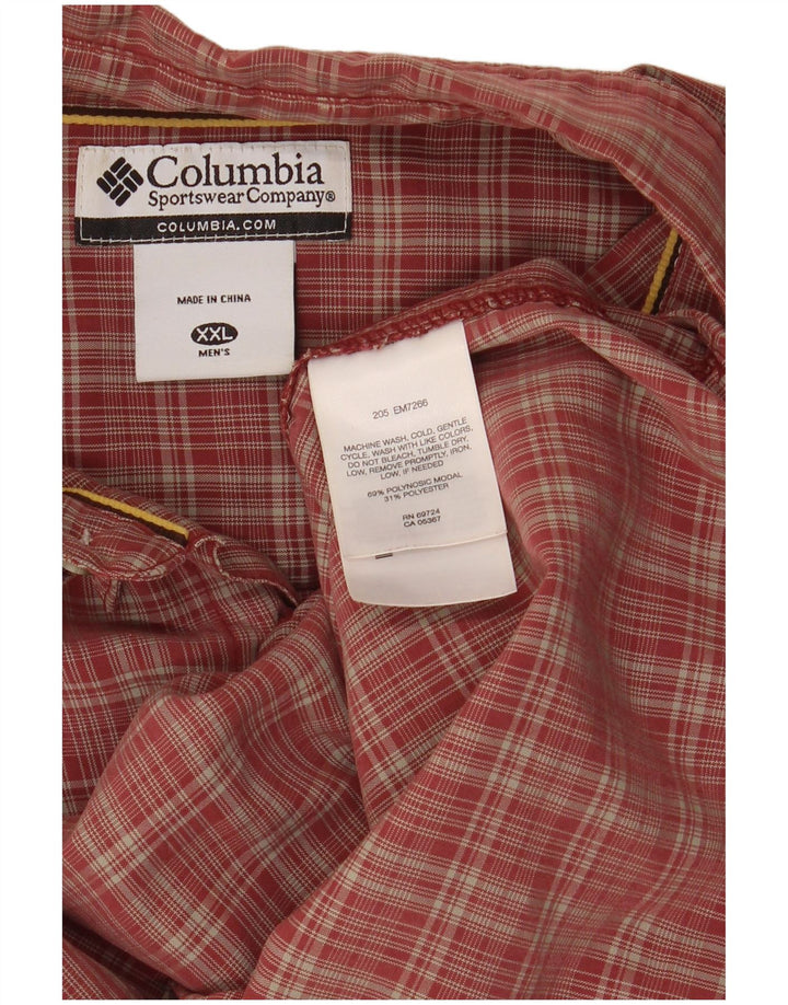 Columbia muška karirana košulja 2XL crveni karirani modal