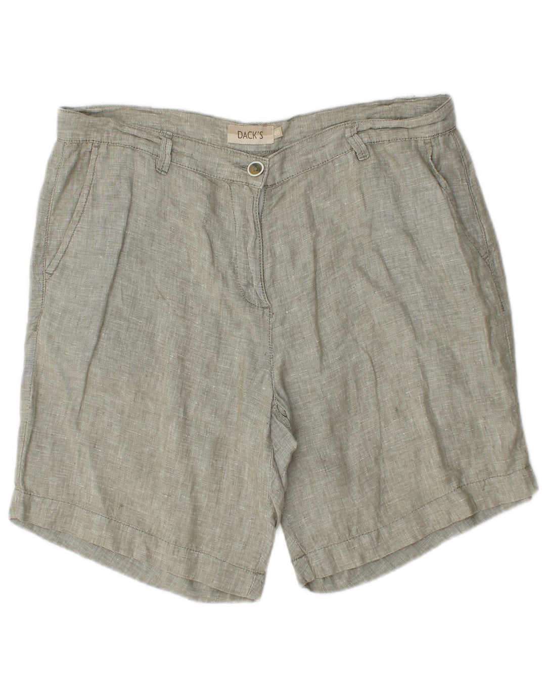 Dack's ženske chino kratke hlače IT 46 Large W32 sivo platno