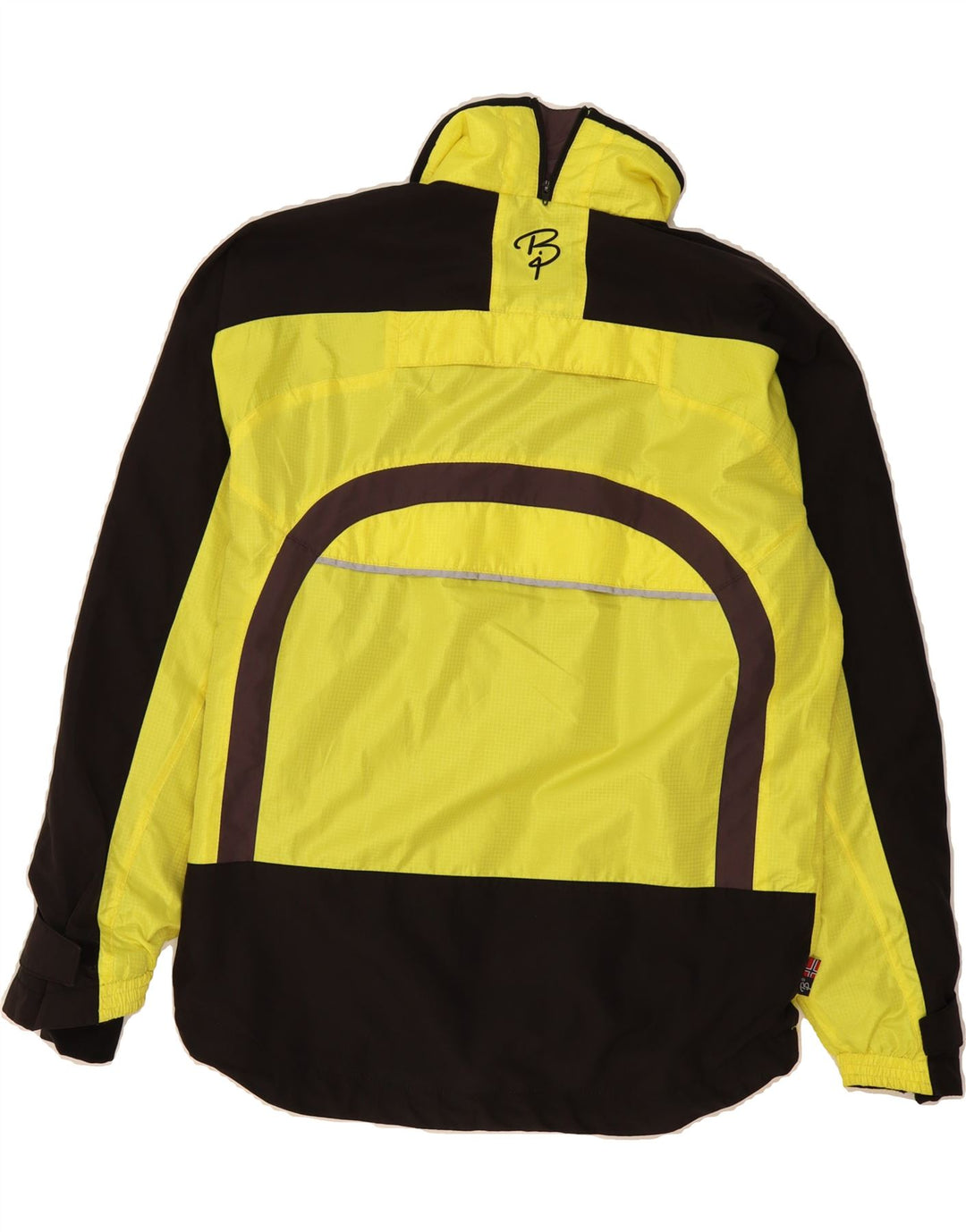 ODLO Mens Rain Jacket UK 36 Small Yellow Colourblock Polyester Vintage Odlo and Second-Hand Odlo from Messina Hembry 