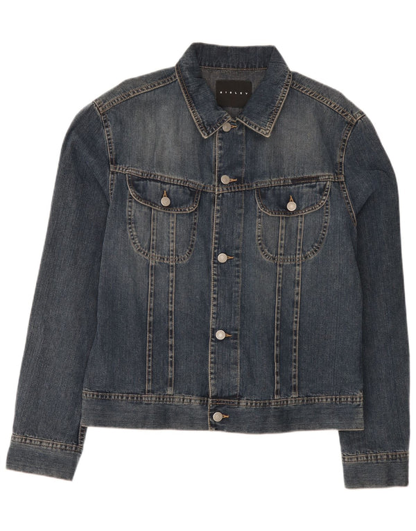 Sisley muška traper jakna UK 40 Large Blue Cotton