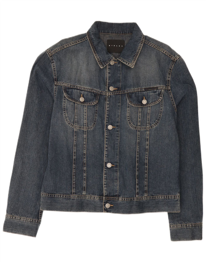 Sisley muška traper jakna UK 40 Large Blue Cotton