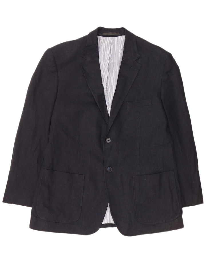 MARKS & SPENCER Muška jakna sa 2 gumba UK 42 Large Navy Blue Lan