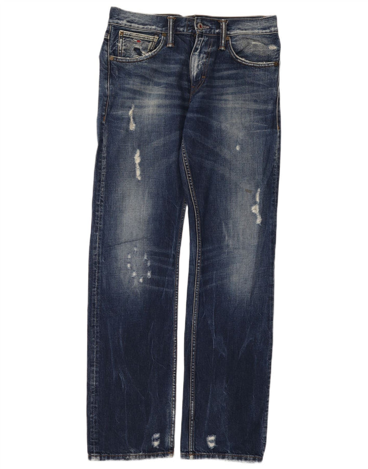 Tommy Hilfiger Ženske Ryder Distressed Regular Straight traperice W29 L32 Plave