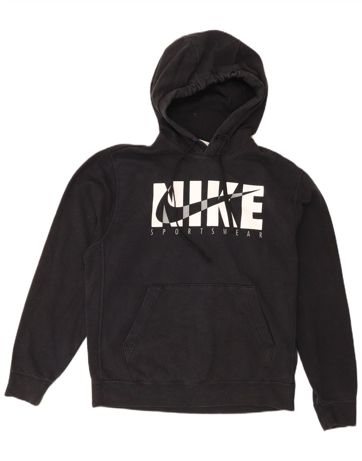 Nike muška majica s kapuljačom srednje veličine, crni pamuk