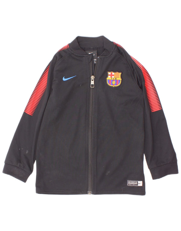 Gornja jakna trenirke Nike Boys FCB Graphic 2-3 Years Black Colourblock
