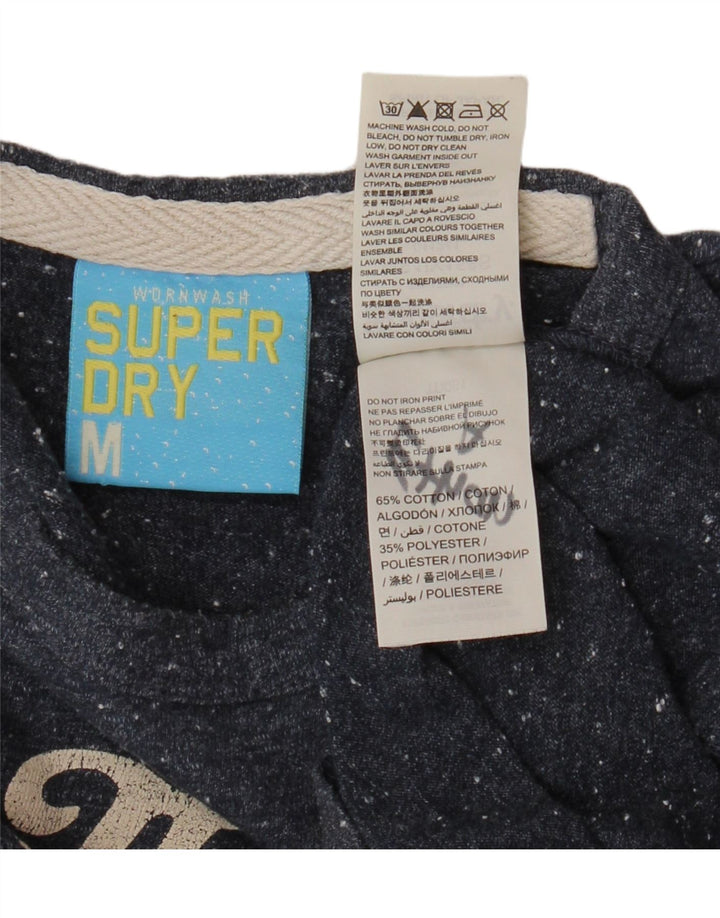 SUPERDRY muška majica kratkih rukava s grafičkim motivima, srednji tamnoplavi flekasti pamuk