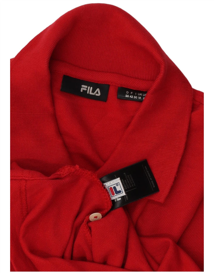 Fila muška polo majica srednje crvene boje od pamuka