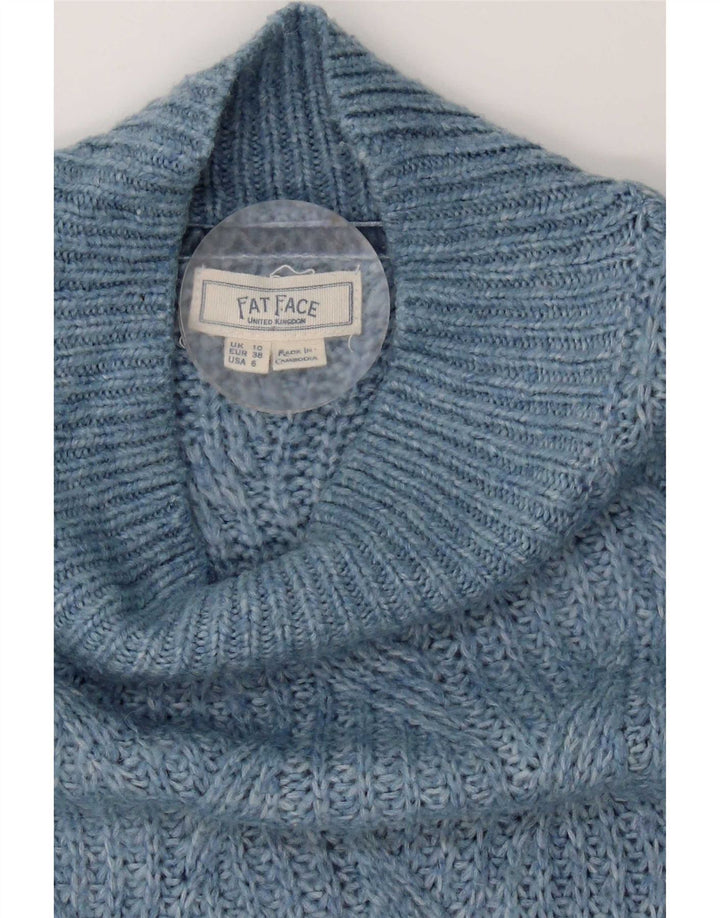 Fat Face ženski prekomjerni džemper s kornjačičastim ovratnikom UK 10 Small Blue