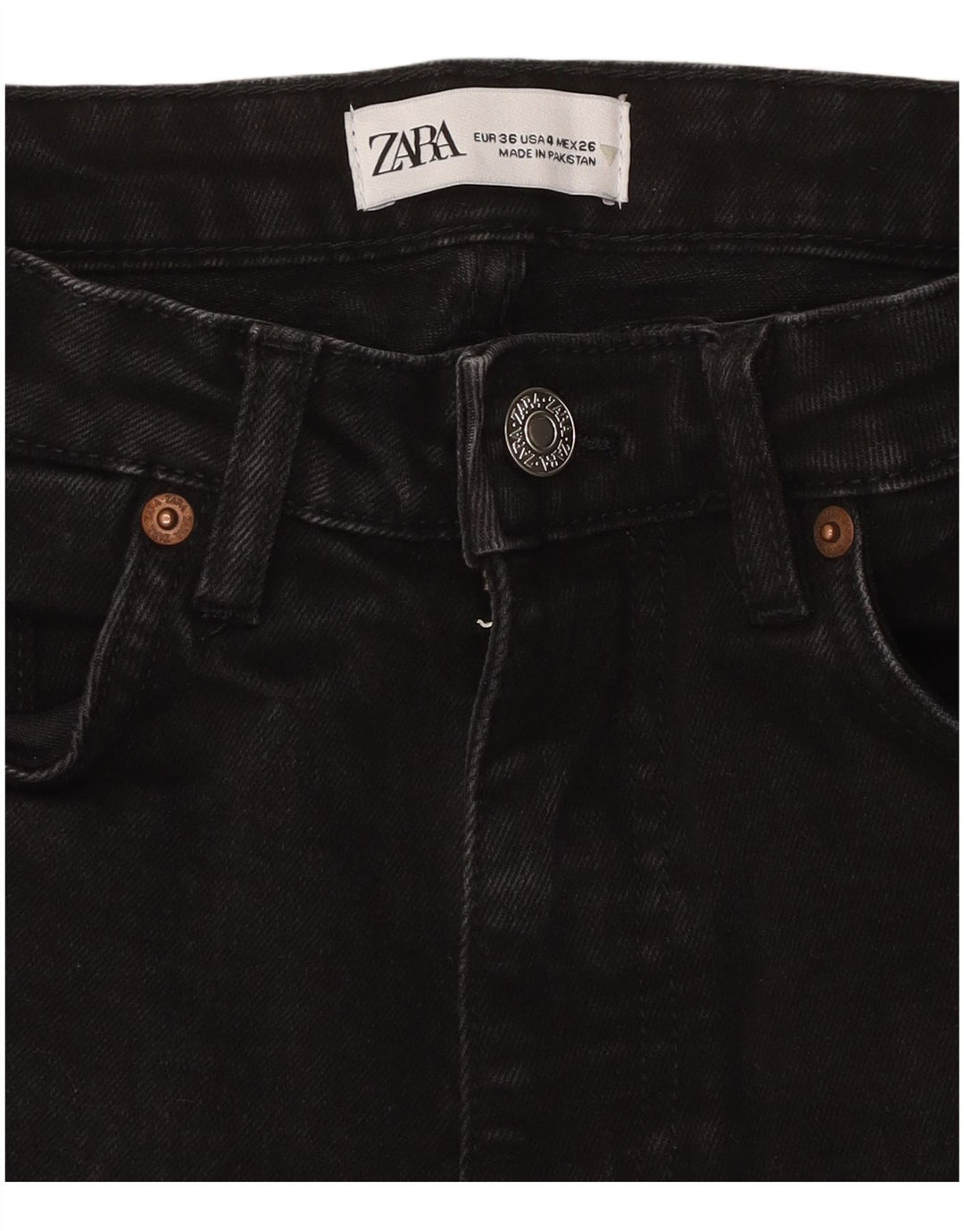 ZARA ženske traperice EU 36 XS W26 L25 crne