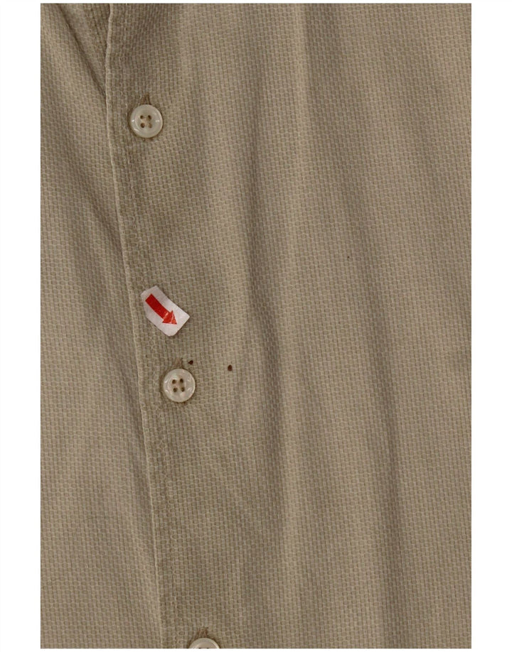 MASSIMO DUTTI Mens Shirt Medium Khaki