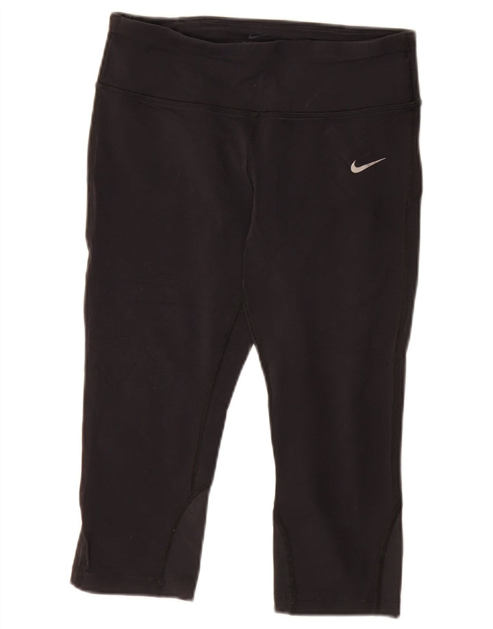 Nike ženske Dri Fit Capri tajice UK 8 male crne najlonske