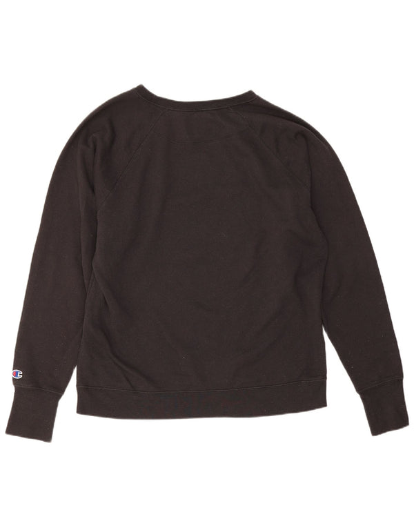 Champion ženski džemper s grafičkim motivima UK 18 XL crni poliester