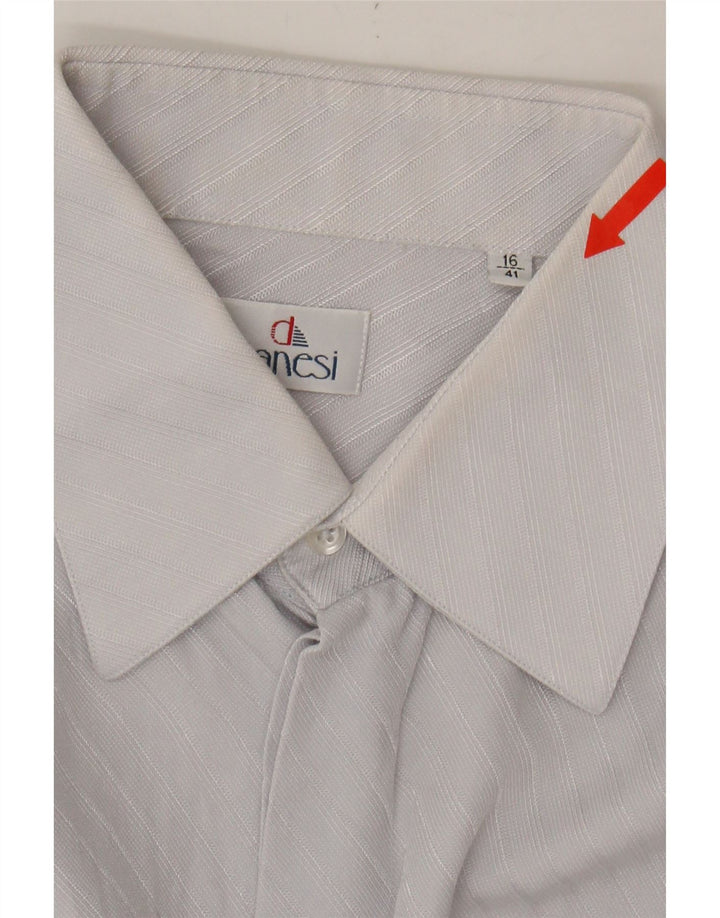 DANESI Mens Shirt Size 16 41 Large Blue Pinstripe Vintage Danesi and Second-Hand Danesi from Messina Hembry 