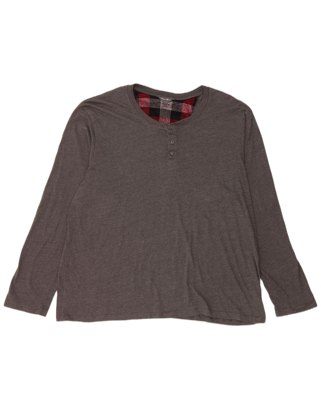 EDDIE BAUER Muška majica dugih rukava 2XL, sivi pamuk