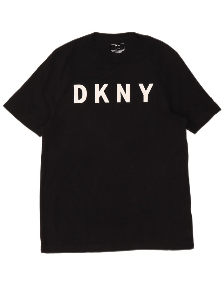 Dkny muška majica kratkih rukava s grafičkim motivima, mali crni pamuk