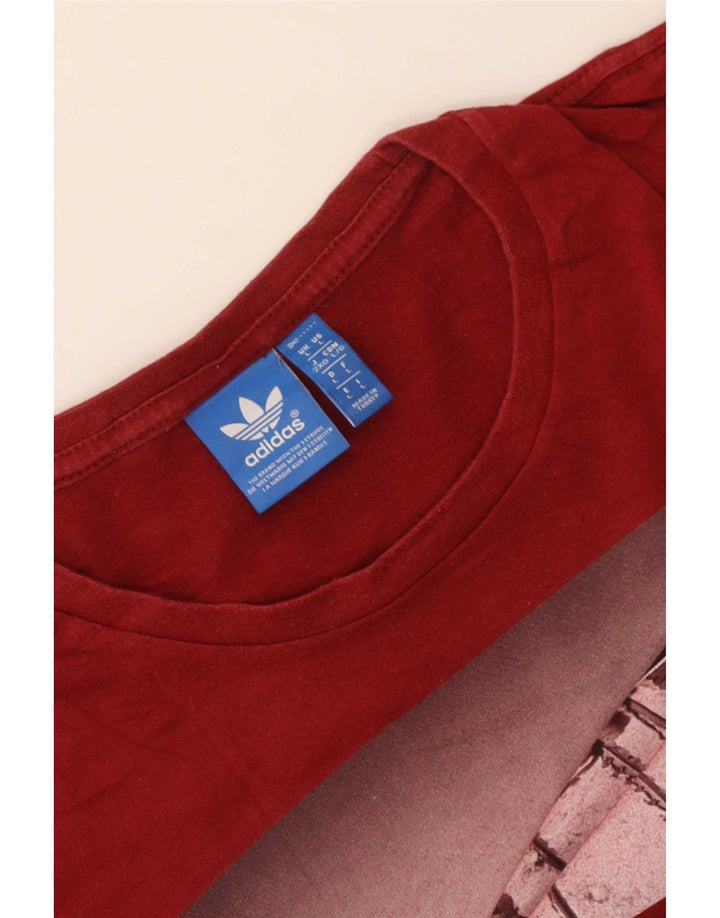 Adidas muška velika crvena majica s grafičkim motivima