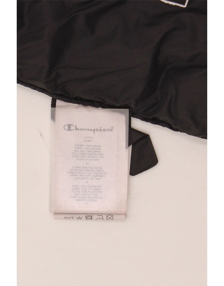 Champion ženska podstavljena jakna s kapuljačom UK 10 Mala crna poliester