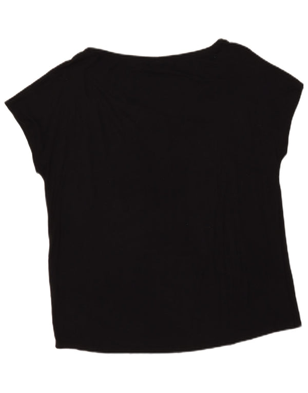 Guess Womens Graphic T-Shirt Top UK 20 2XL Black