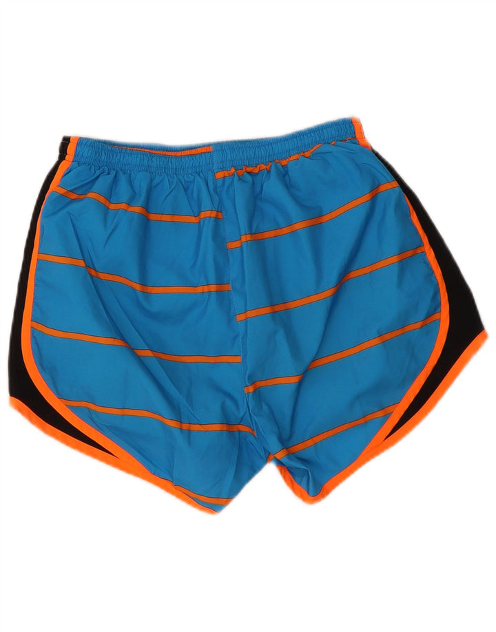 Nike Ženske Dri Fit Sportske Kratke Hlače UK 10 Small Blue Colourblock Poliester