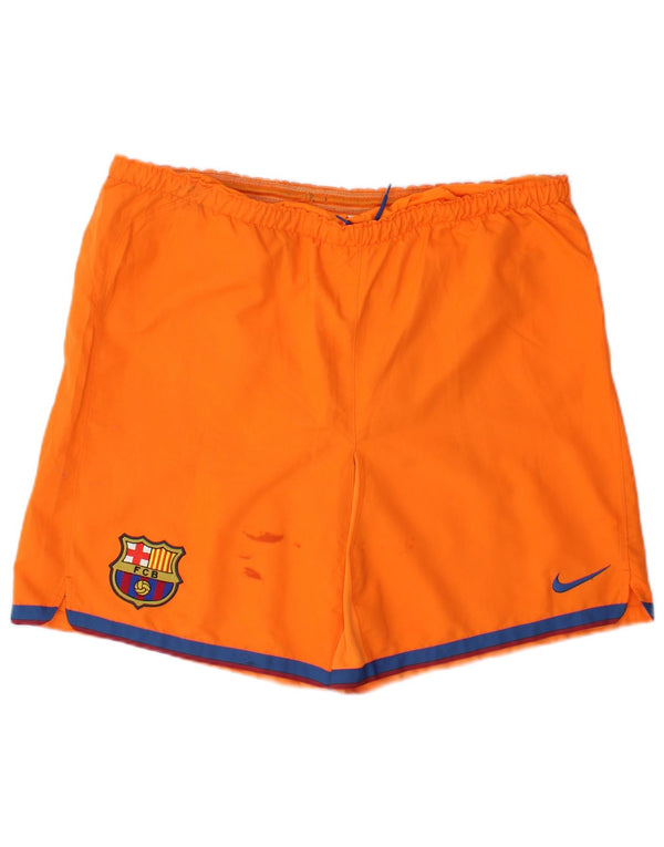 Nike Mens Barcelona Graphic Sport Shorts UK 31/33 Srednje narančasti poliester