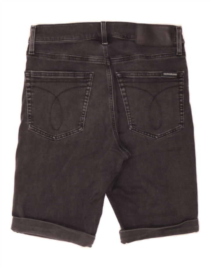 CALVIN KLEIN Womens Denim Shorts W29 Medium Black Cotton Vintage Calvin Klein and Second-Hand Calvin Klein from Messina Hembry 