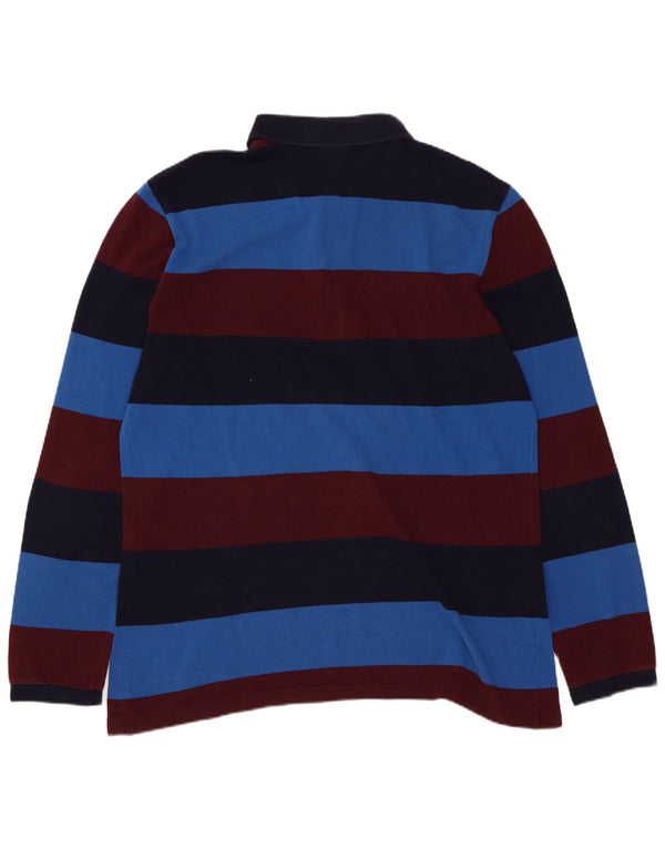 Lacoste muška polo majica za ragbi, veličina 4, srednje raznobojne pruge