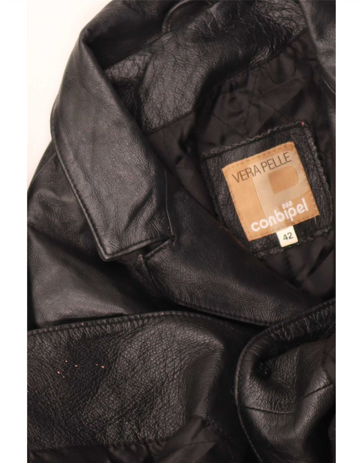 Conbipel ženski kožni kaput IT 42 Medium Black Classic