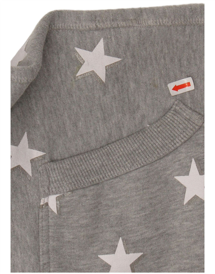 SUPERDRY ženski pulover s kapuljačom s apstraktnim uzorkom UK 14 veliki sivi