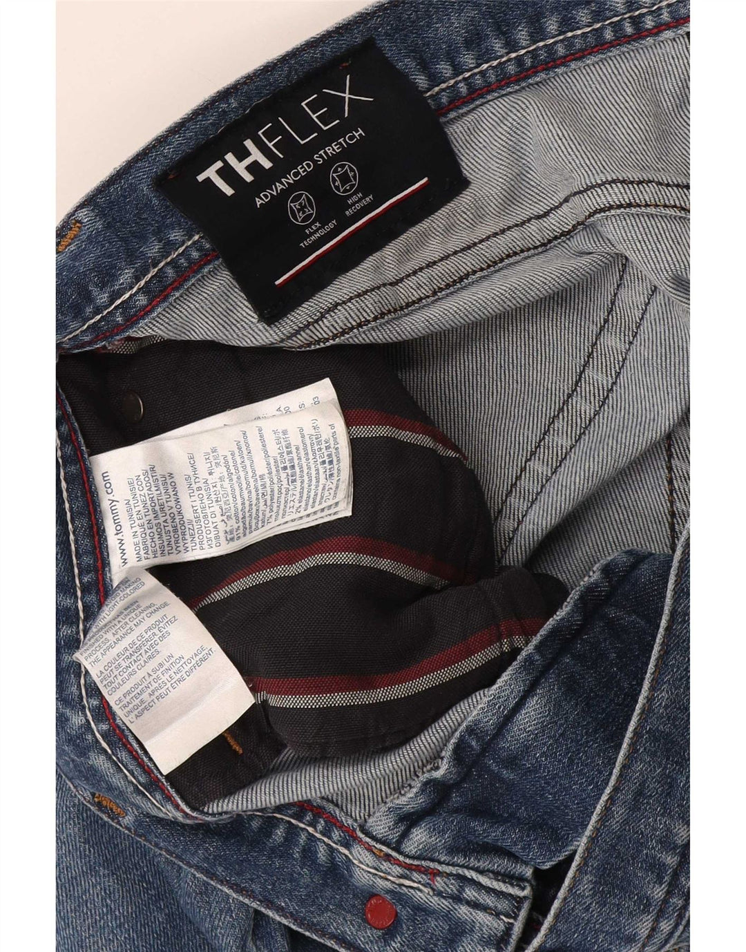 Tommy Hilfiger Muške uske traperice W34 L31 Plavi pamuk