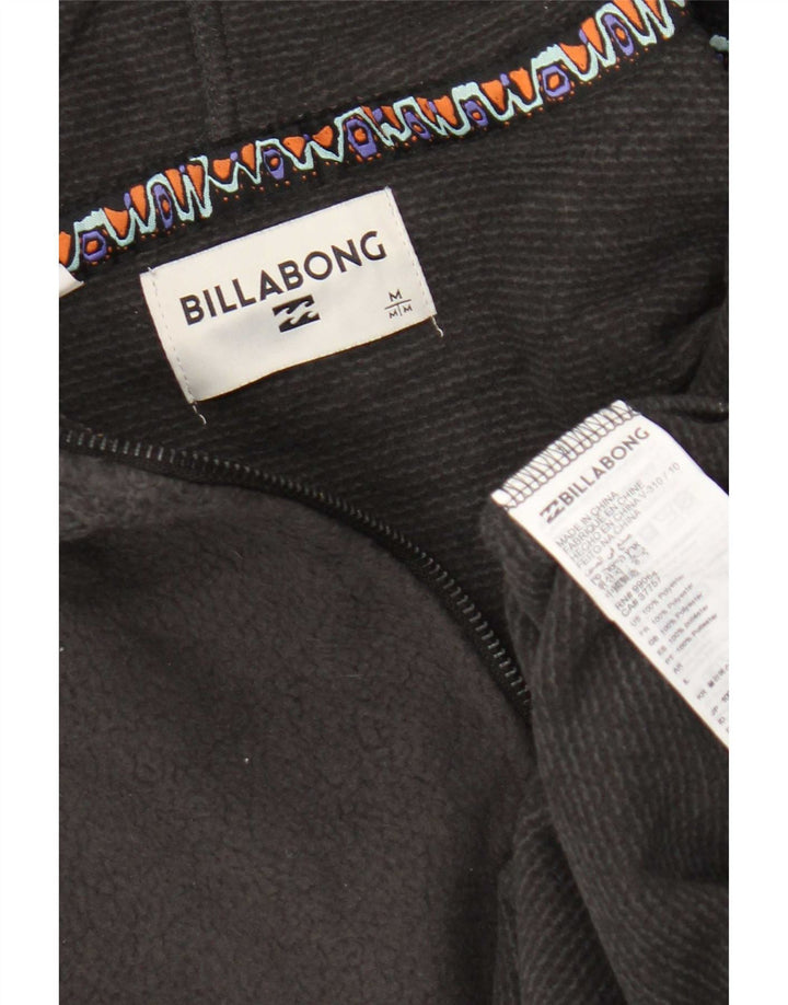 Billabong muški džemper od flisa s kapuljačom i izrezom srednje sive boje od poliestera