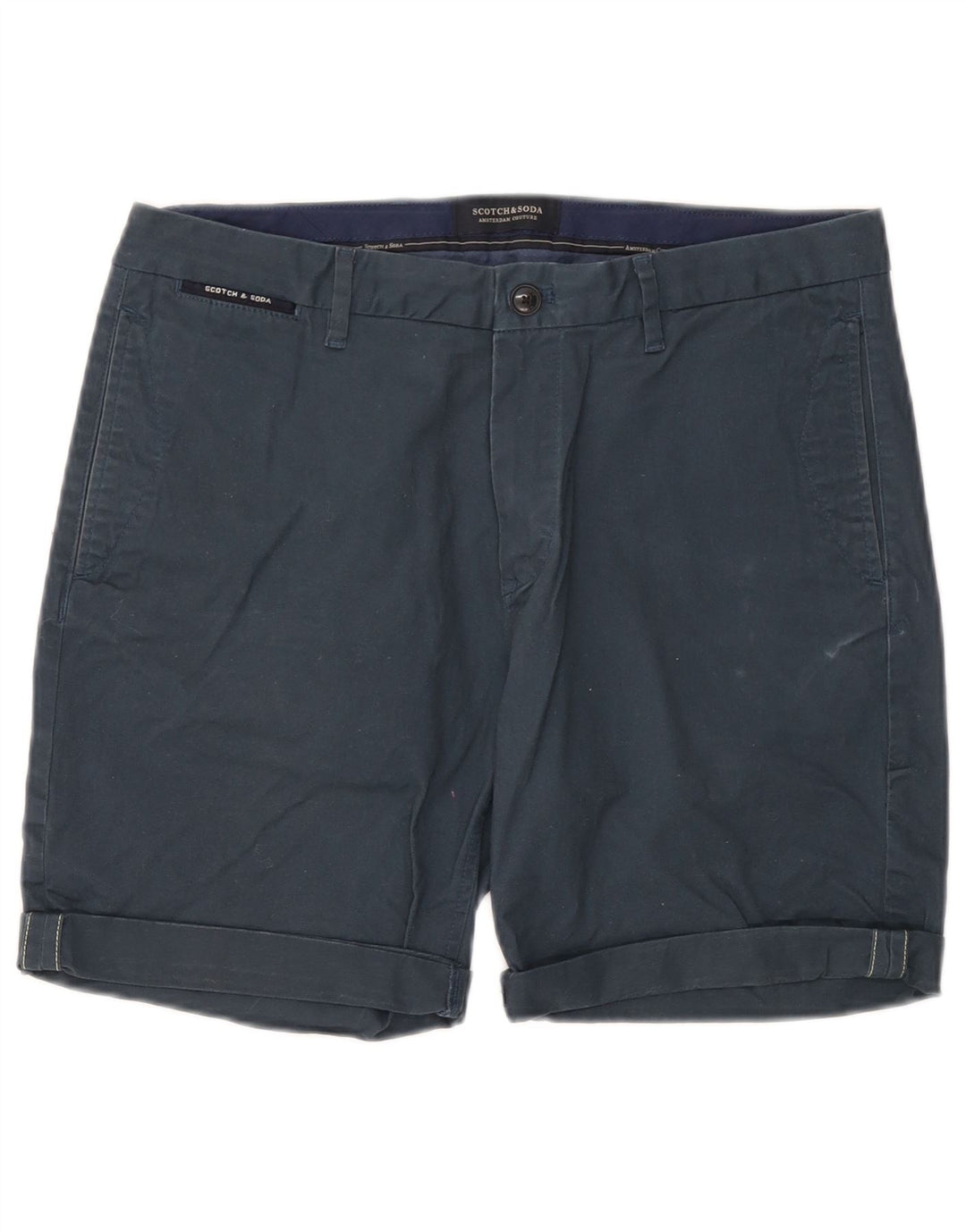 Scotch & Soda muške chino kratke hlače W32 srednje tamnoplavi pamuk