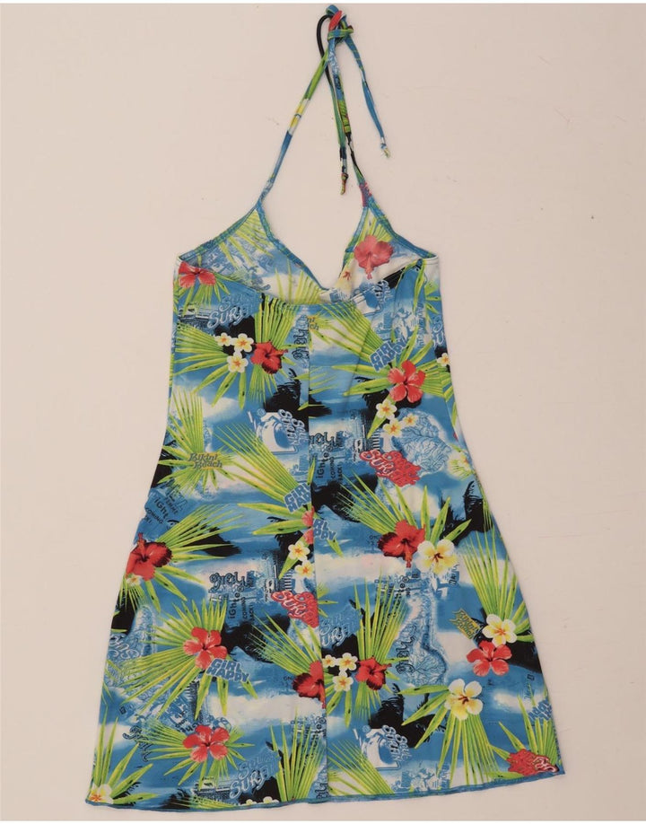 O'NEILL Ženska haljina s halterima UK 14 Veliki raznobojni cvjetni poliamid