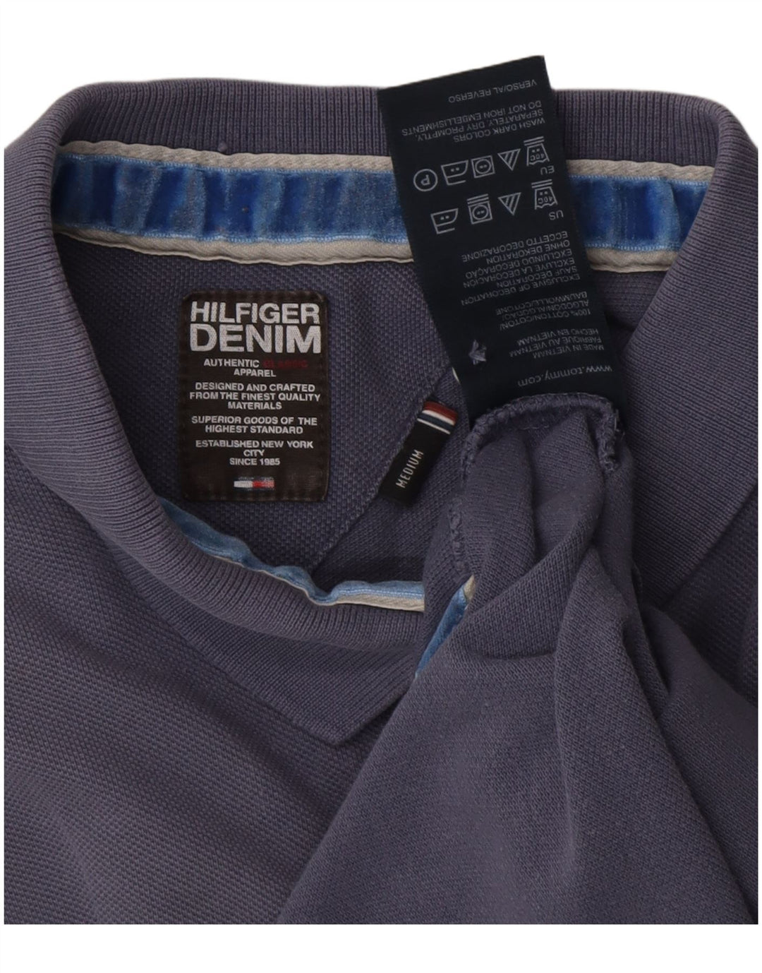 TOMMY HILFIGER Muška polo majica Srednje tamnoplavi pamuk