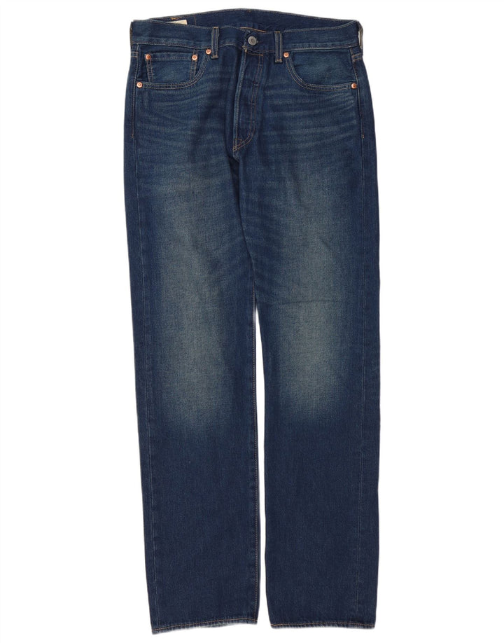 Levi's muške 501 ravne traperice W32 L34 plavi pamuk