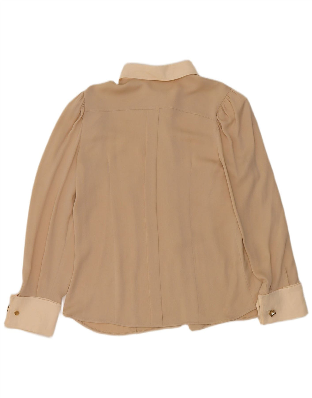 Max Mara ženska bluza košulja UK 10 Small Beige Colourblock