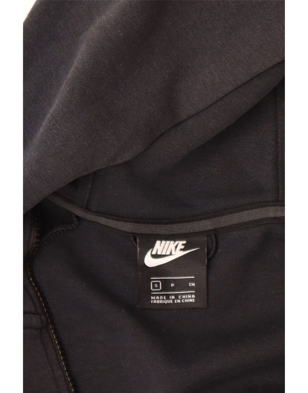 Nike muški pulover s kapuljačom na patentni zatvarač mali crni