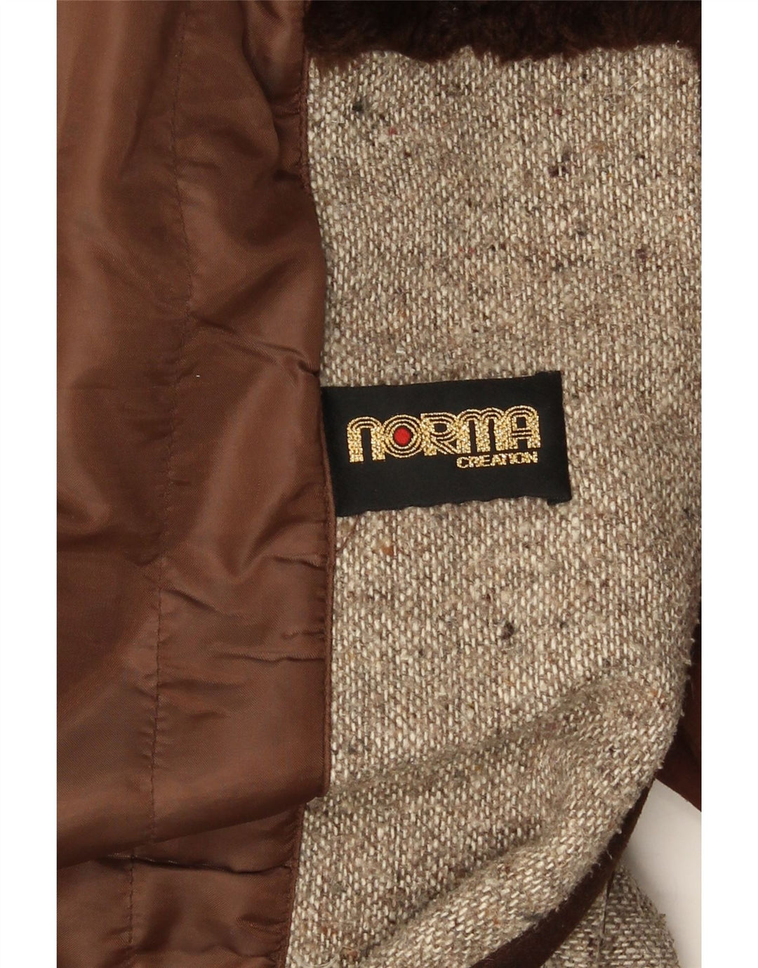 Norma ženski preveliki kaput UK 10 Small Beige Colourblock poliakril