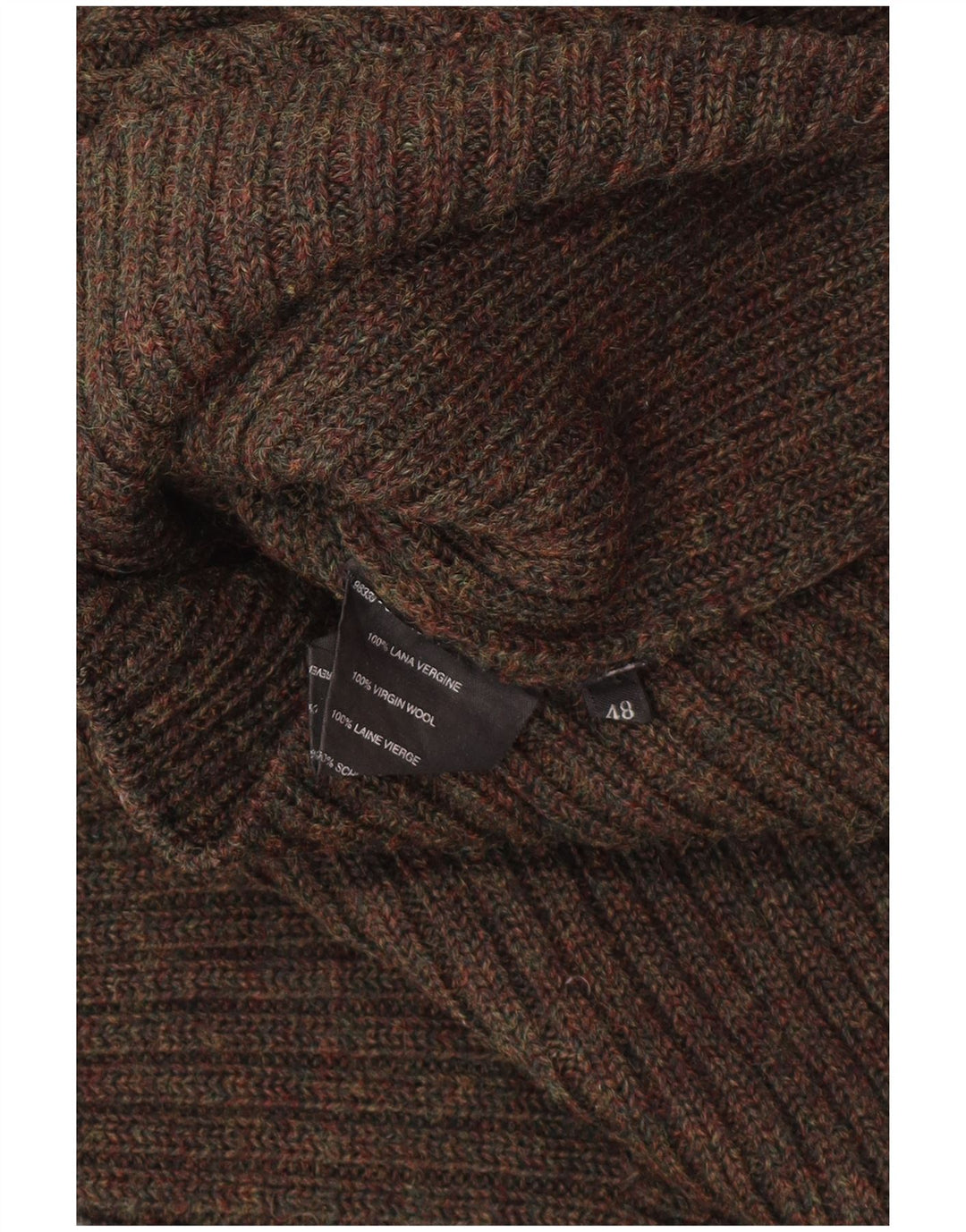 PRADA ženski džemper s izrezom s patentnim zatvaračem IT 48 XL smeđe djevičanske vune