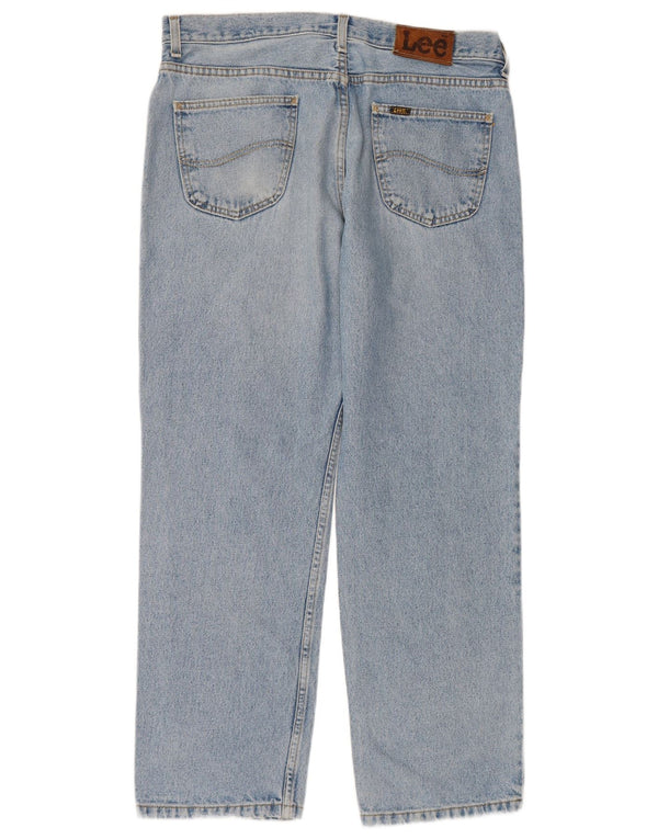 LEE muške ravne traperice W36 L30 plavi pamuk