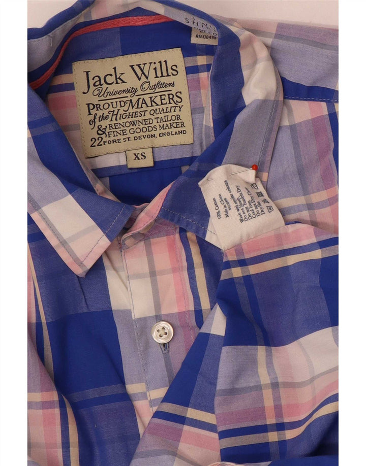 Jack Wills muška košulja XS plavi karirani pamuk