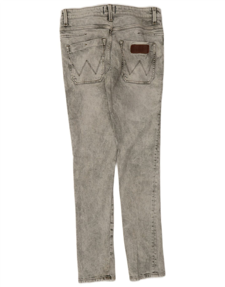 WRANGLER Mens Bostin Slim Jeans W30 L33 Grey Cotton