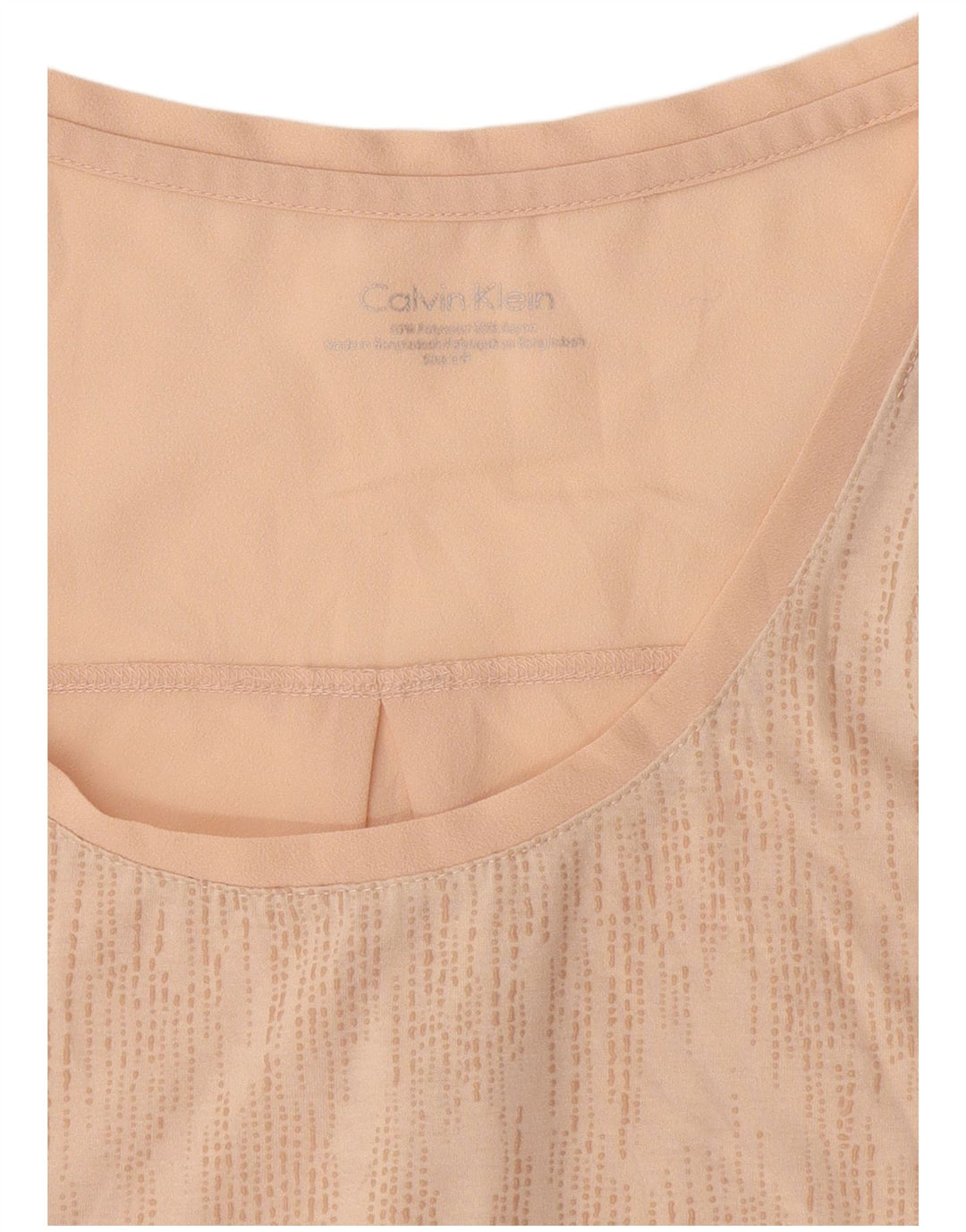 Calvin Klein ženski prsluk UK 10 Mali ružičasti točkasti poliester
