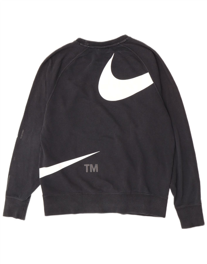 Nike muška majica s motivom Swoosh Graphic, srednji crni pamuk