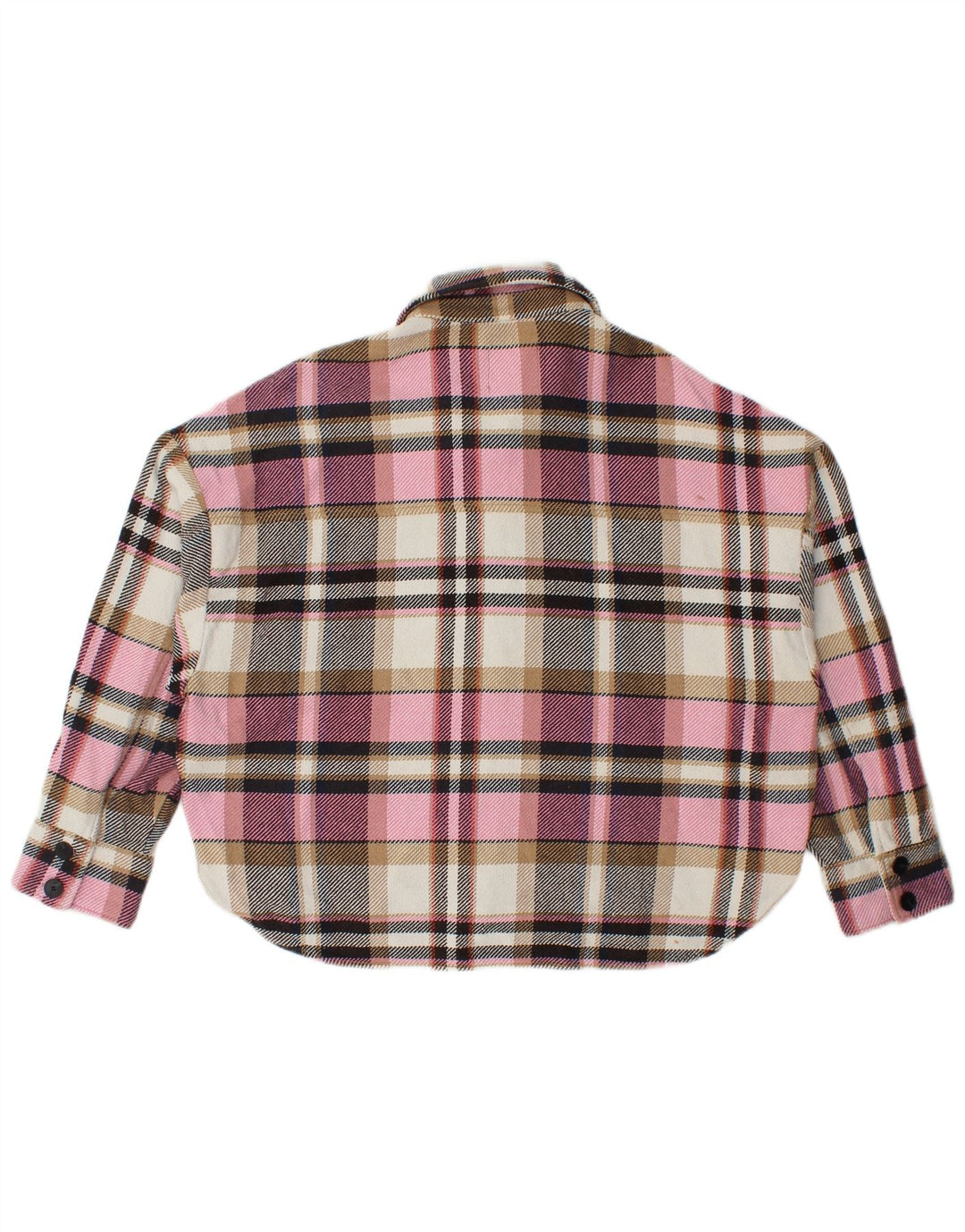 ZARA Womens Flannel Shirt UK 16 Large Multicoloured Check Cotton