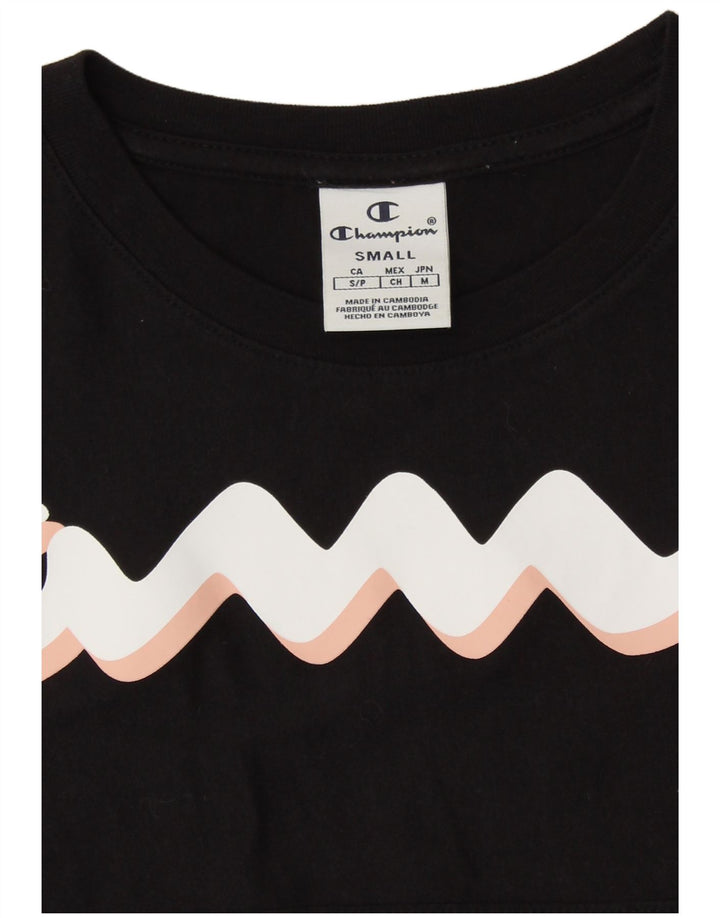 CHAMPION Ženska majica dugih rukava s grafikom UK 10 Mala crna